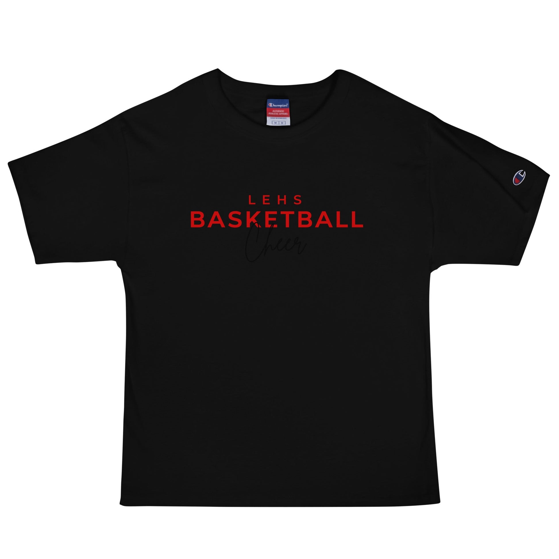 Signature | Champion T-Shirt | Lynn English Cheerleading | Bulldogs Basketball Logo