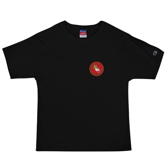 Signature | Champion T-Shirt | Marine Corps League kings County Det 455 | Badge Logo