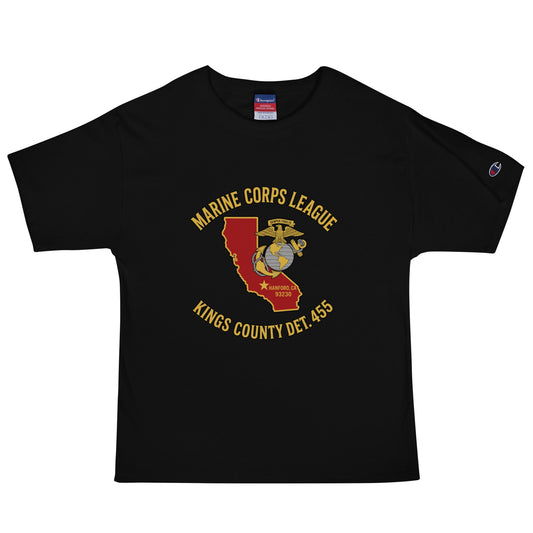 Signature | Champion T-Shirt | Marine Corps League kings County Det 455 | Crest Logo