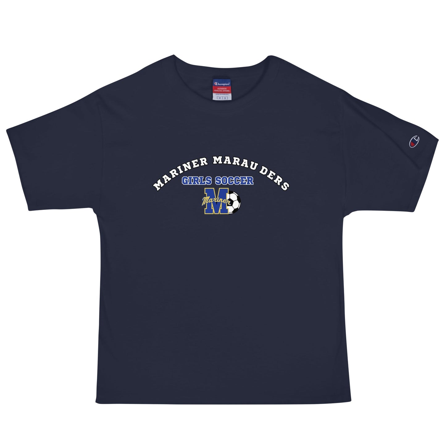 Signature | Champion T-Shirt | Mariner girls soccer | Crest Logo