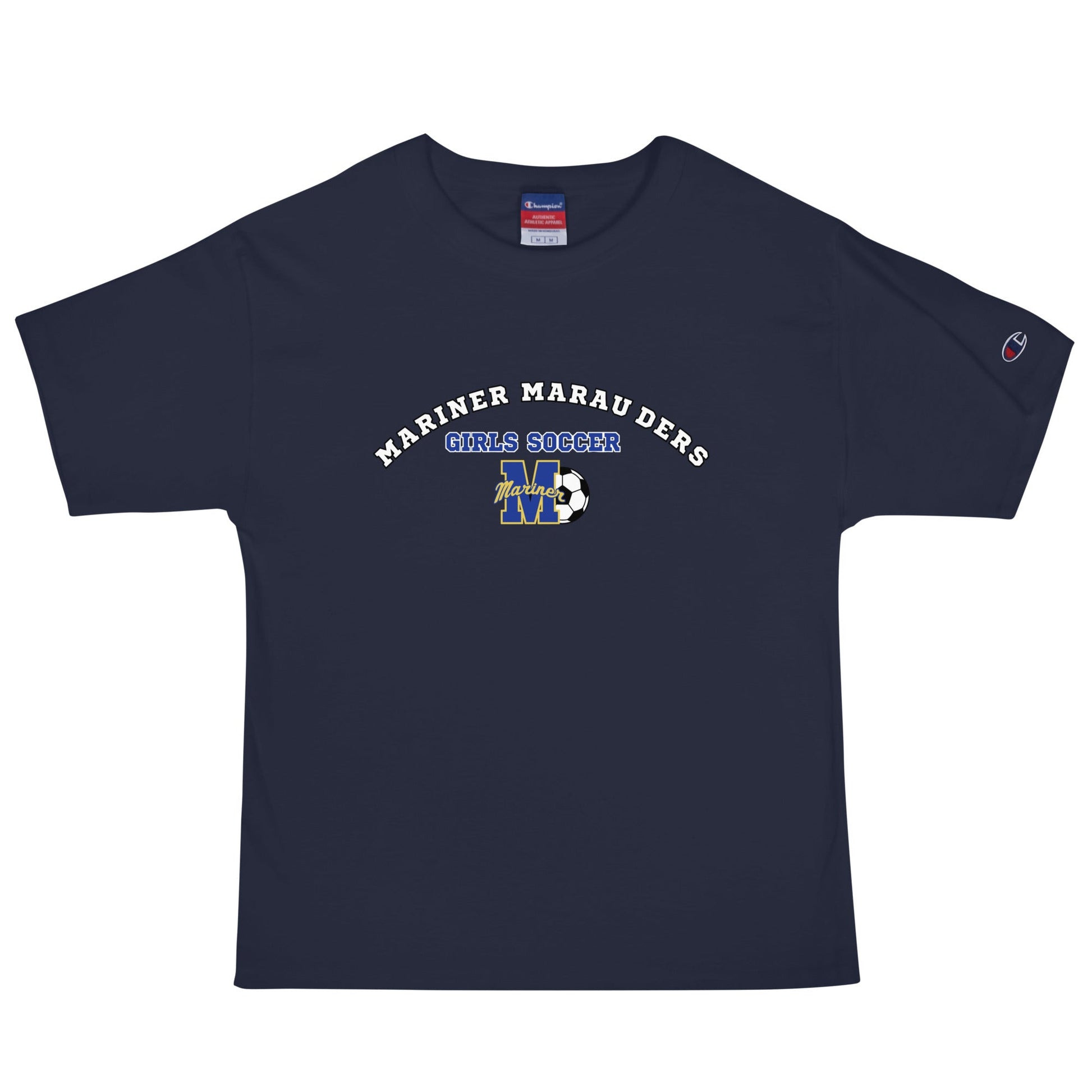 Signature | Champion T-Shirt | Mariner girls soccer | Crest Logo