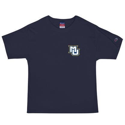 Signature | Champion T-Shirt | Marquette University Women's Hockey | MU Mark Backprint Logo