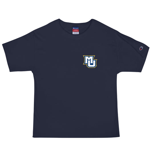 Signature | Champion T-Shirt | Marquette University Women's Hockey | MU Mark Backprint Logo