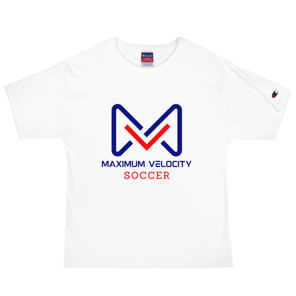 Signature | Champion T-Shirt | Maximum Velocity Youth Sports | Crest Logo
