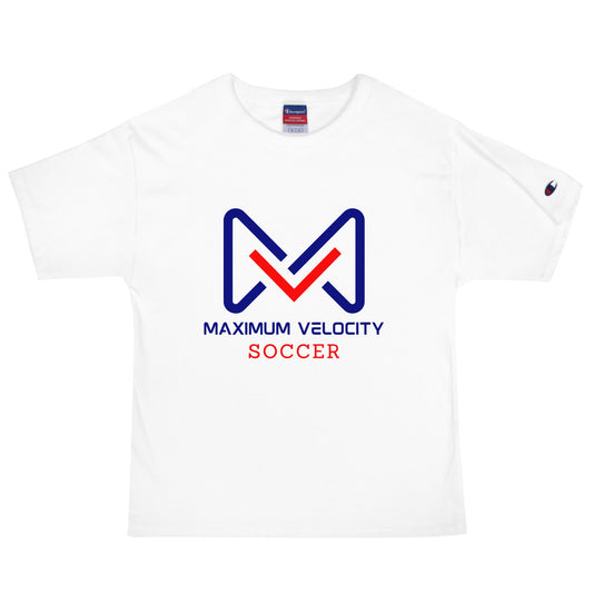 Signature | Champion T-Shirt | Maximum Velocity Youth Sports | Crest Logo