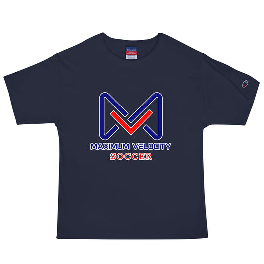 Signature | Champion T-Shirt | Maximum Velocity Youth Sports | Crest Logo