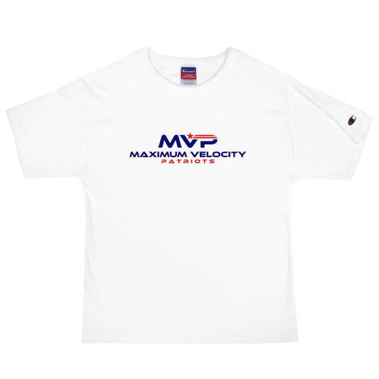 Signature | Champion T-Shirt | Maximum Velocity Youth Sports | Vanguard Logo