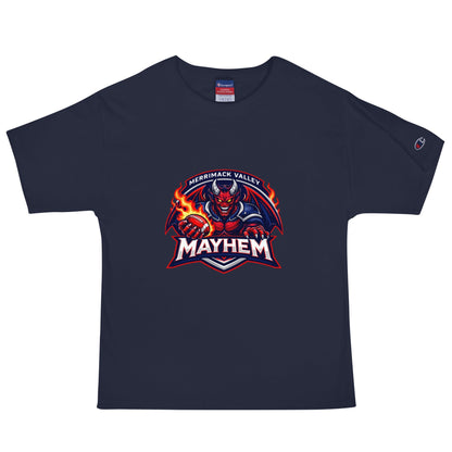 Signature | Champion T-Shirt | Merrimack Valley Mayhem | Overlord Crest Logo