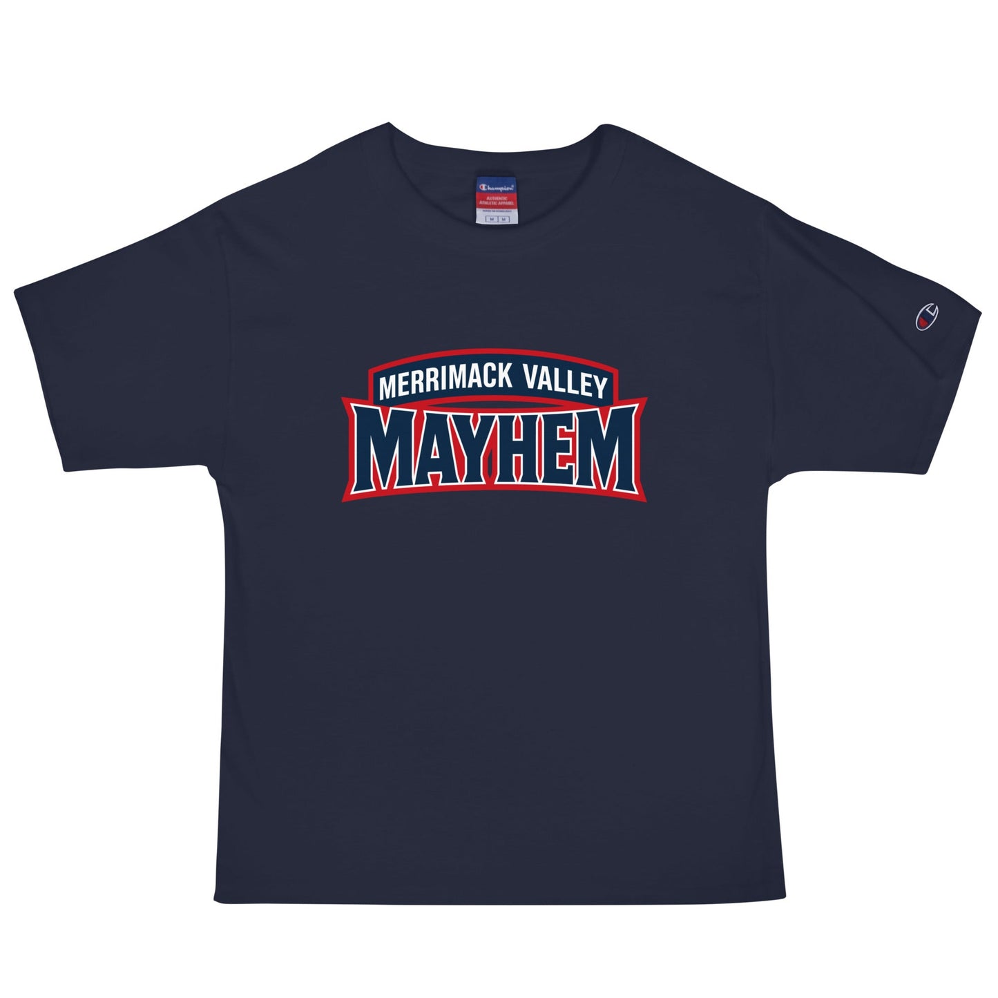 Signature | Champion T-Shirt | Merrimack Valley Mayhem | Script Logo