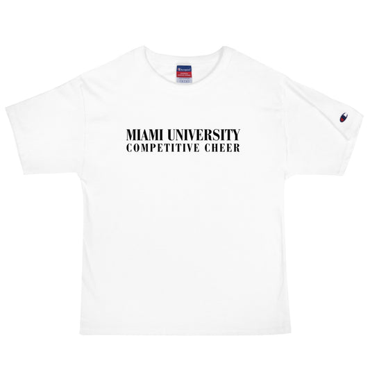 Signature | Champion T-Shirt | Miami University Competitive Cheer Team | Alt Logo