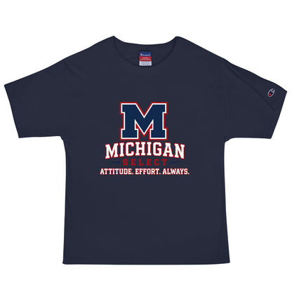 Signature | Champion T-Shirt | Michigan Select Baseball | Crest Logo