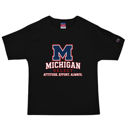 Signature | Champion T-Shirt | Michigan Select Baseball | Crest Logo