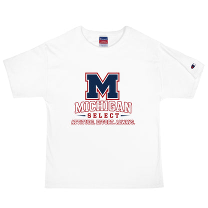 Signature | Champion T-Shirt | Michigan Select Baseball | Crest Logo