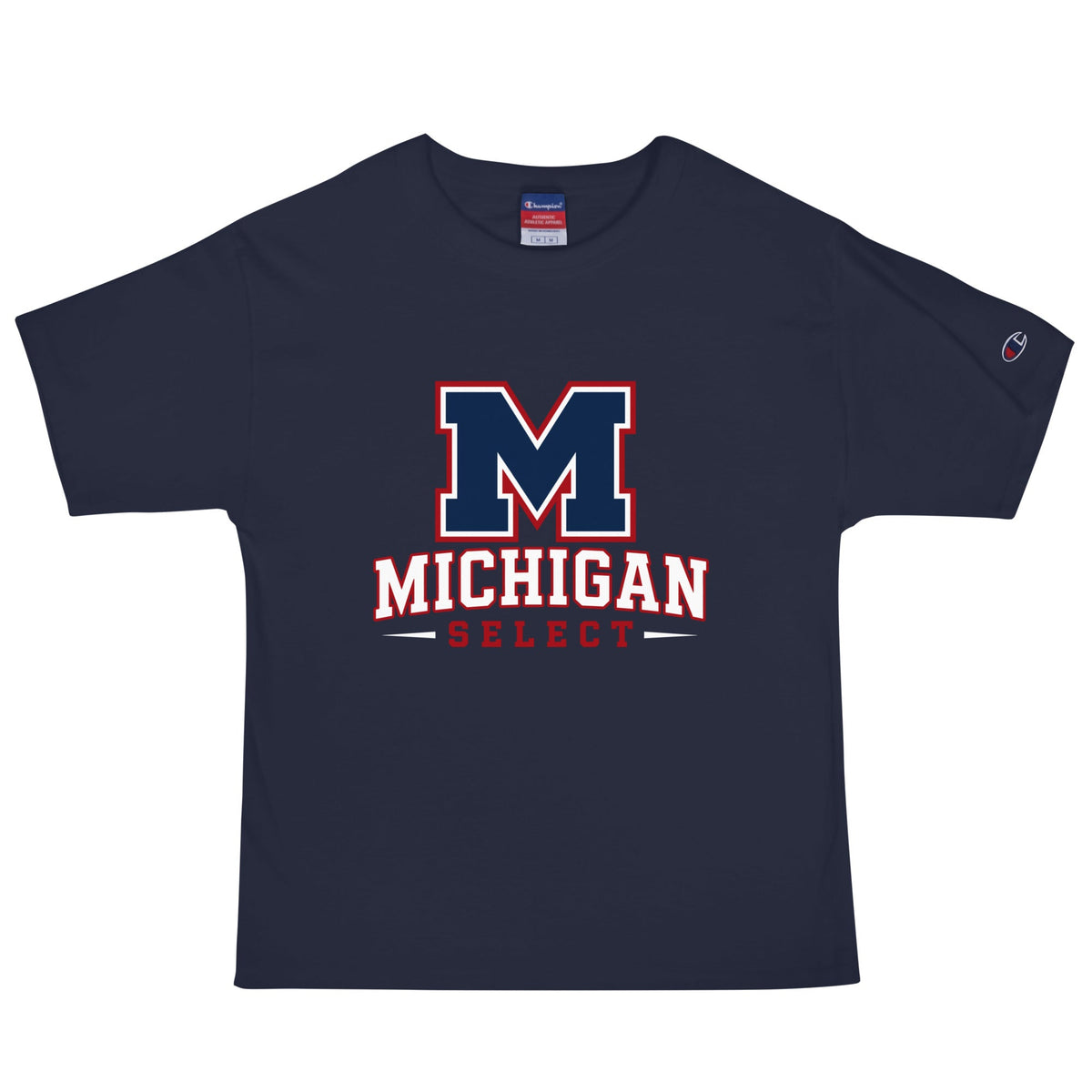 Signature | Champion T-Shirt | Michigan Select Baseball | Emblem Logo