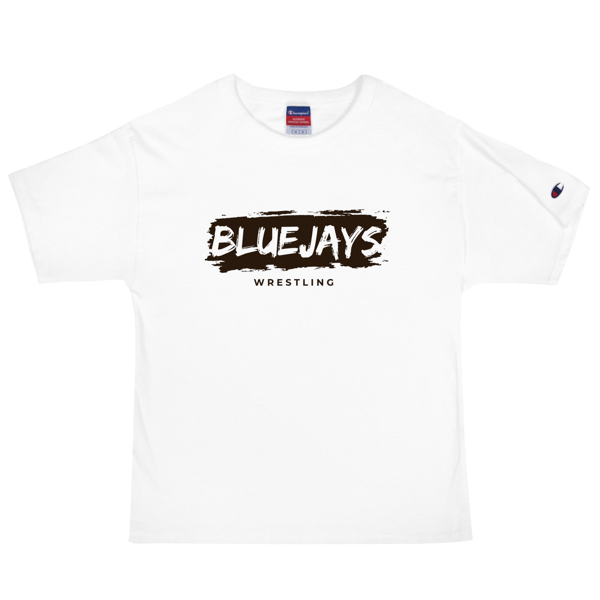 Signature | Champion T-Shirt | Middlesex Bluejays Wrestling | Script Logo