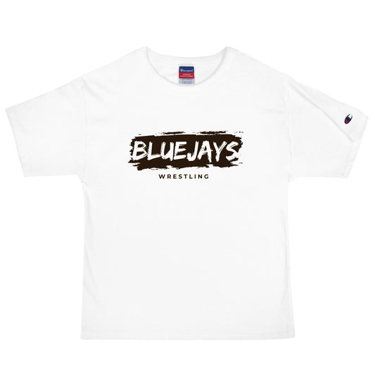 Signature | Champion T-Shirt | Middlesex Bluejays Wrestling | Script Logo