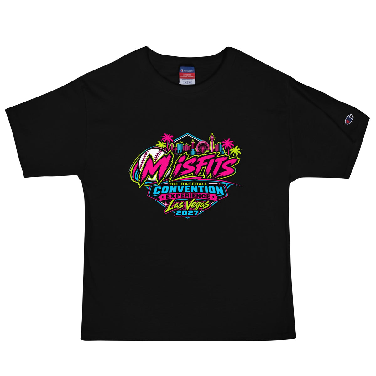 Signature | Champion T-Shirt | Misfits Baseball | Crest Logo