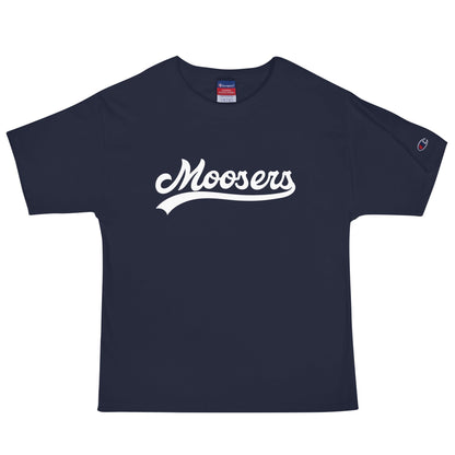 Signature | Champion T-Shirt | Moosers | Athletic Script Logo