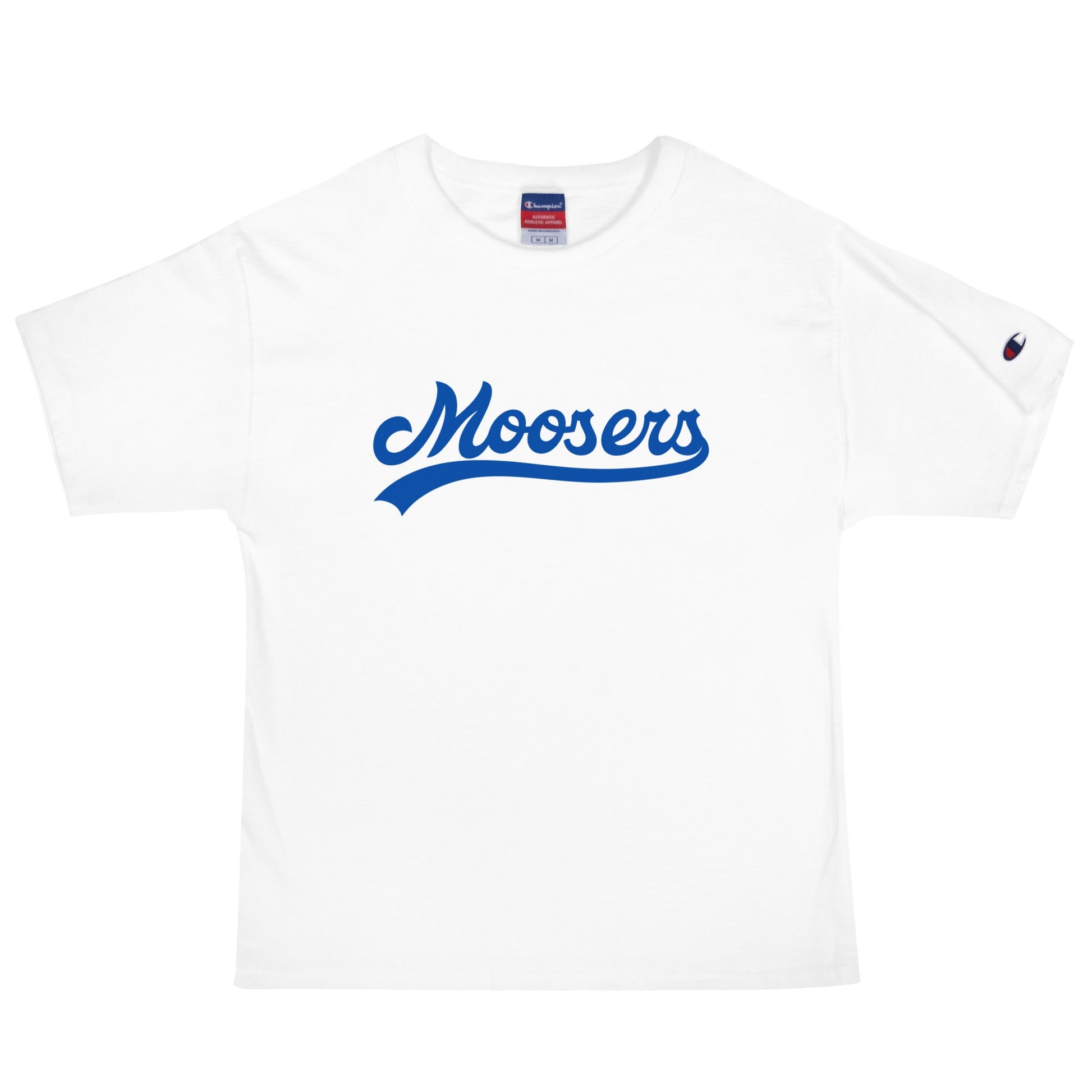 Signature | Champion T-Shirt | Moosers | Fontmark Logo
