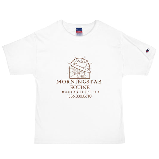 Signature | Champion T-Shirt | Morningstar Equine | Morningstar Equine Burnt Logo