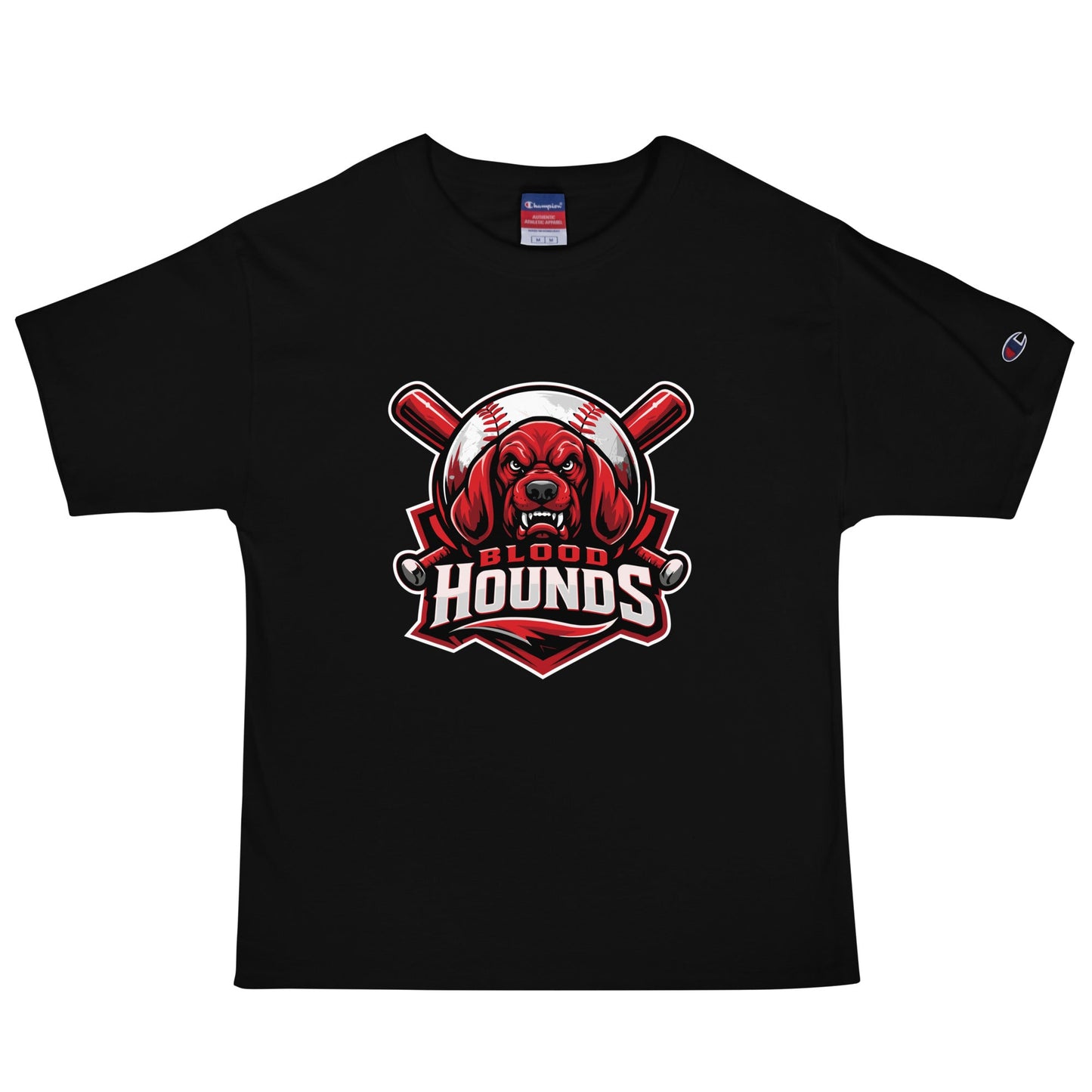 Signature | Champion T-Shirt | Mountain House Bloodhounds | Blood Hounds Logo