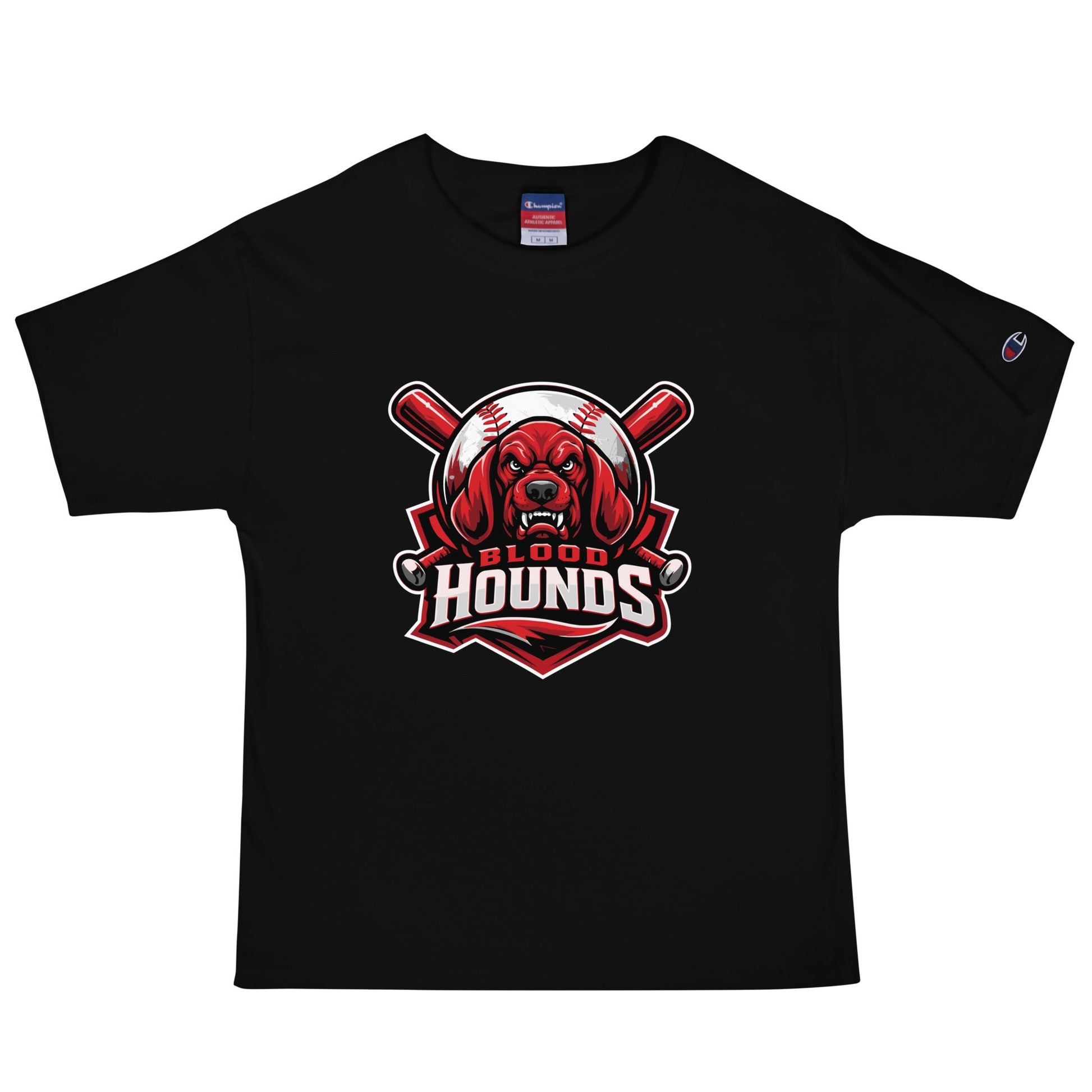 Signature | Champion T-Shirt | Mountain House Bloodhounds | Blood Hounds Logo