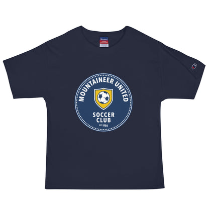 Signature | Champion T-Shirt | Mountaineer United Soccer Club | Badge Logo