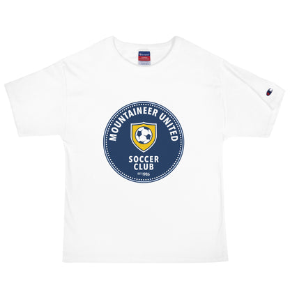 Signature | Champion T-Shirt | Mountaineer United Soccer Club | Badge Logo