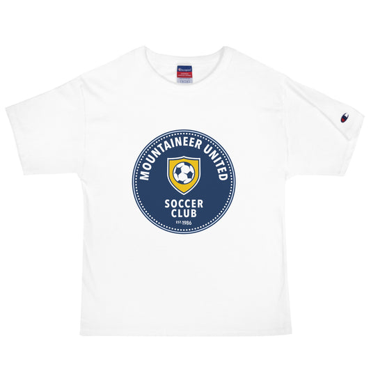 Signature | Champion T-Shirt | Mountaineer United Soccer Club | Badge Logo