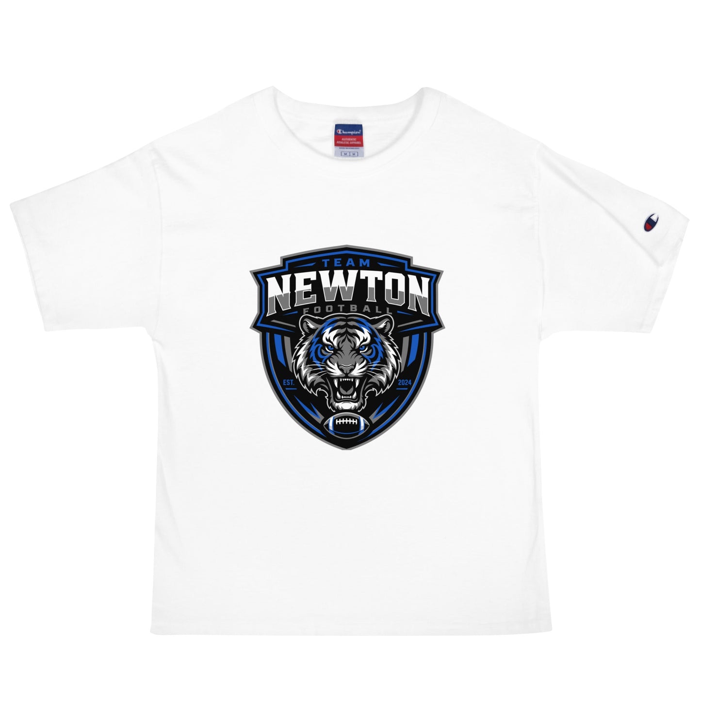 Signature | Champion T-Shirt | Newton Youth football league | Shield Logo
