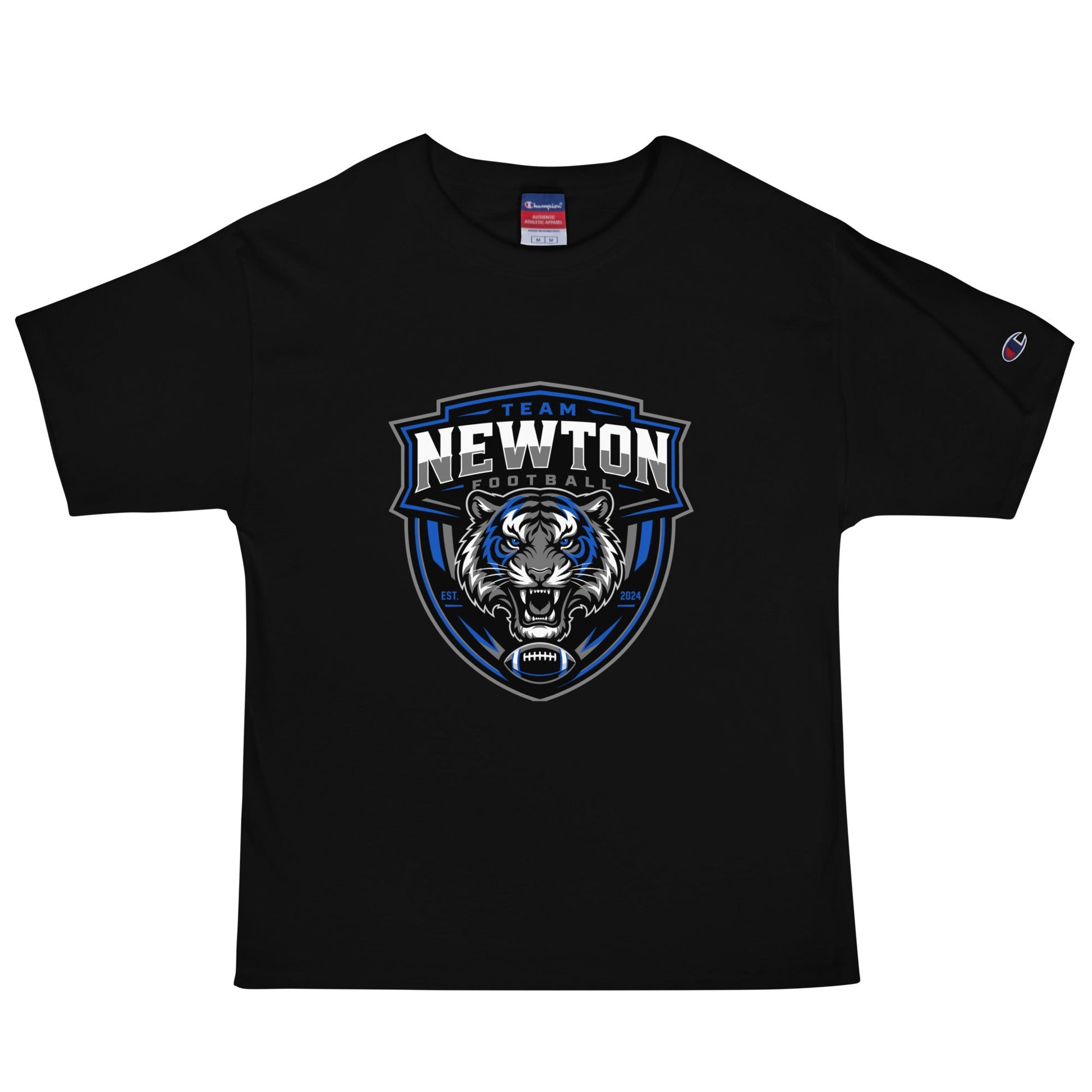 Signature | Champion T-Shirt | Newton Youth football league | Shield Logo