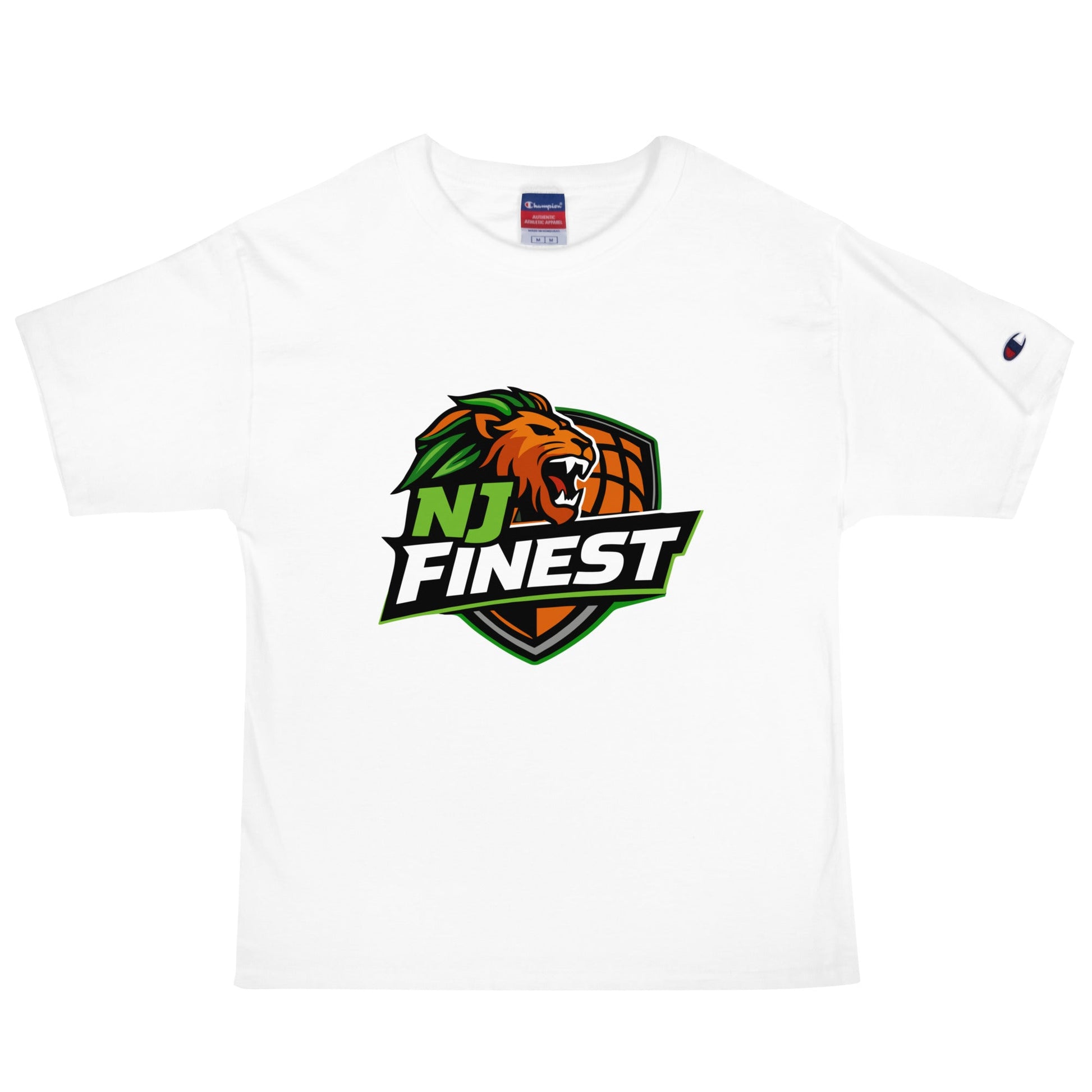 Signature | Champion T-Shirt | NJ Finest AAU Elite | Emblem Logo