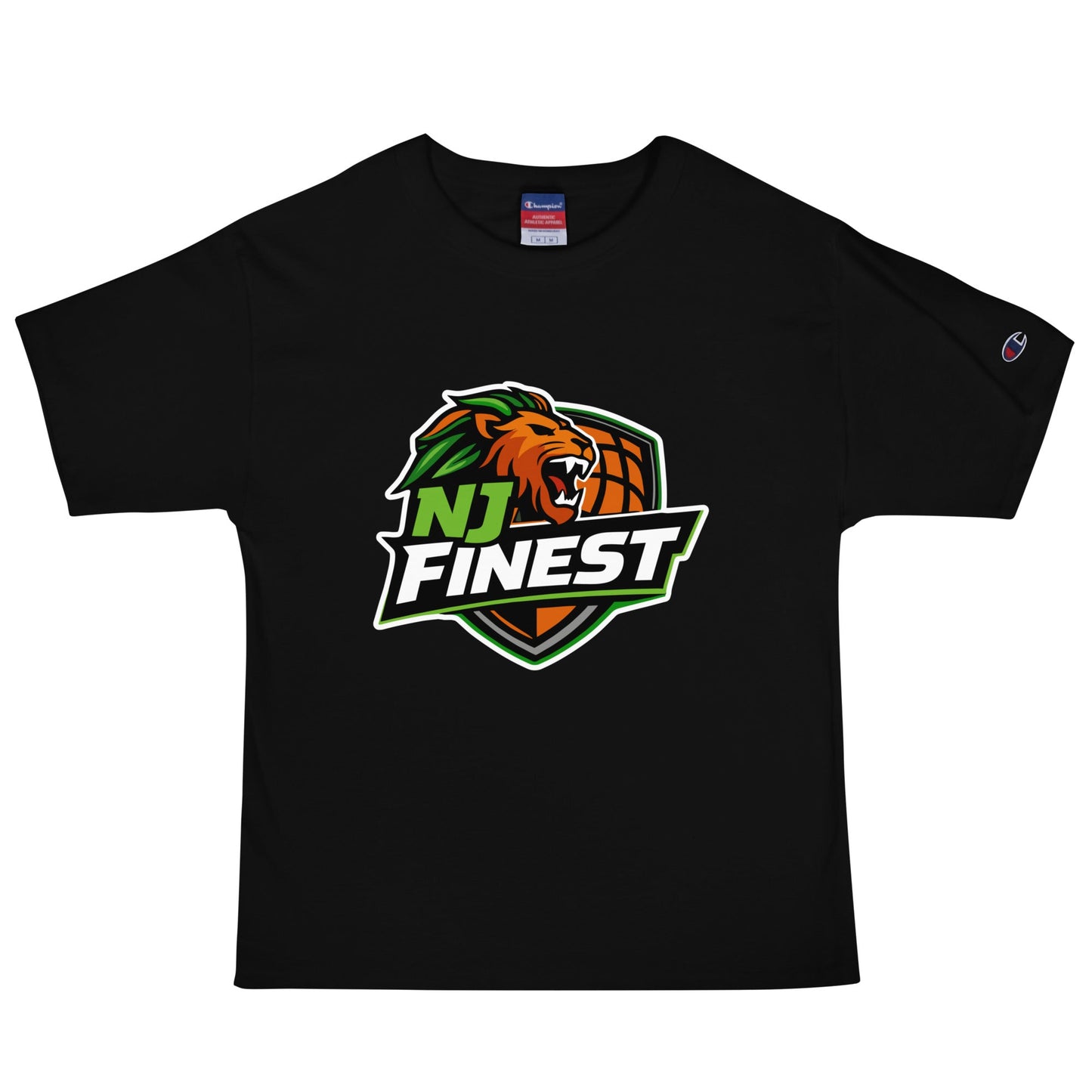 Signature | Champion T-Shirt | NJ Finest AAU Elite | Emblem Logo