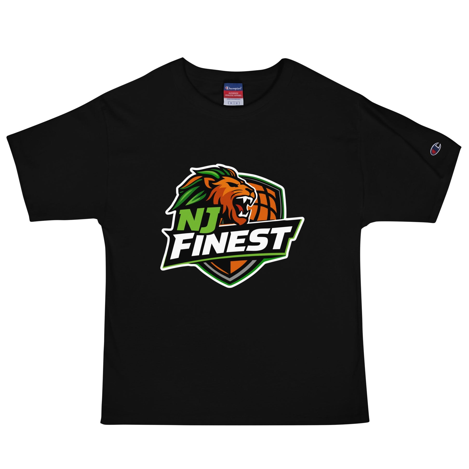 Signature | Champion T-Shirt | NJ Finest AAU Elite | Emblem Logo