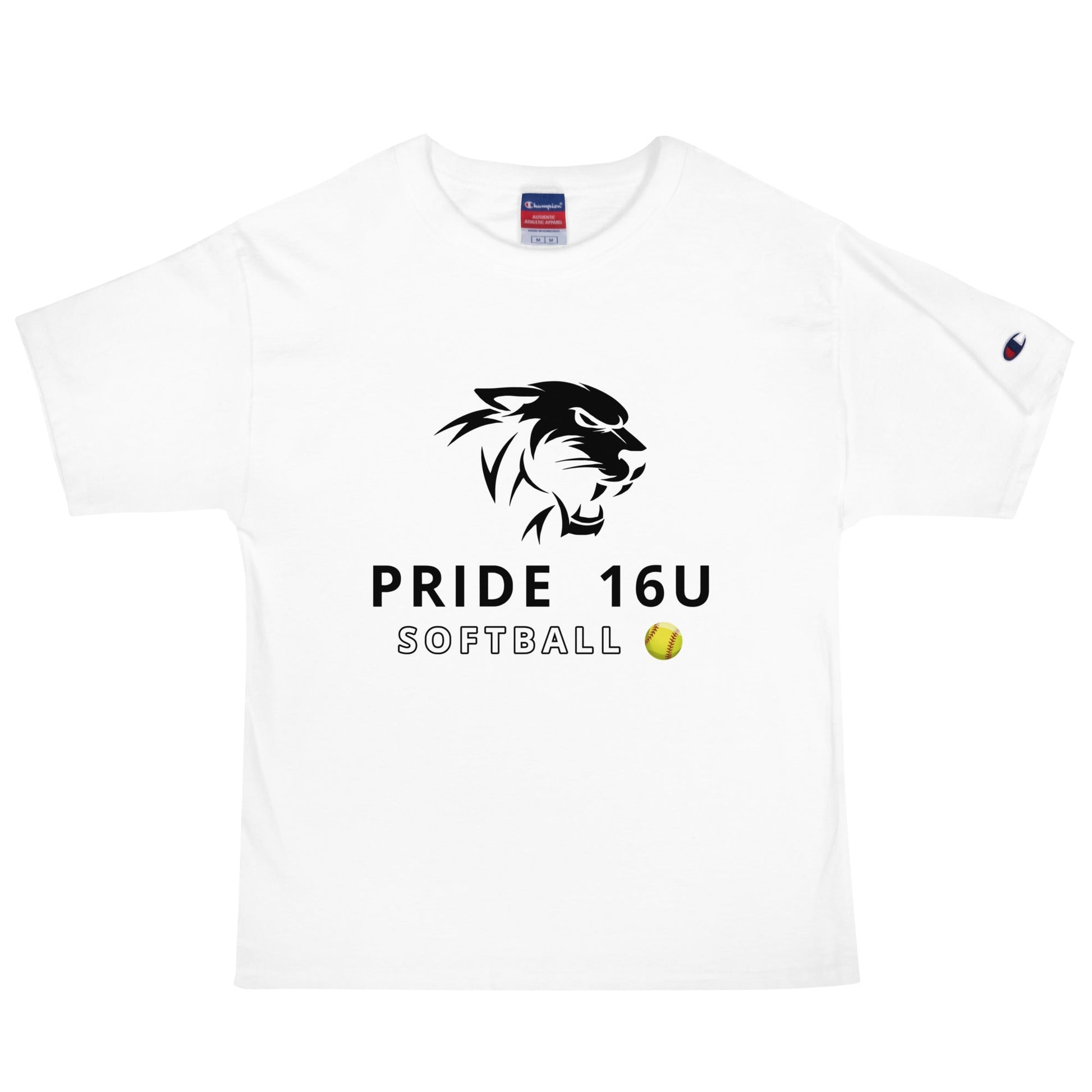 Signature | Champion T-Shirt | NNY Pride Softball | Emblem Logo