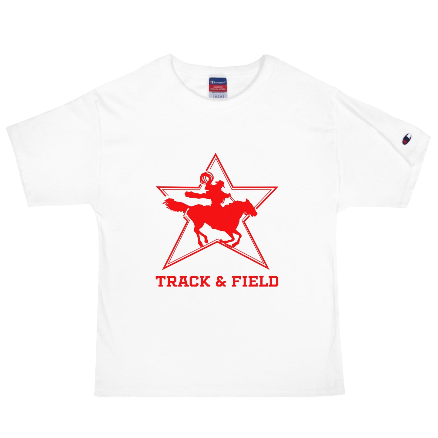 Signature | Champion T-Shirt | North Lake Track and Field | Cowboy T&F Logo