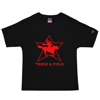 Signature | Champion T-Shirt | North Lake Track and Field | Cowboy T&F Logo