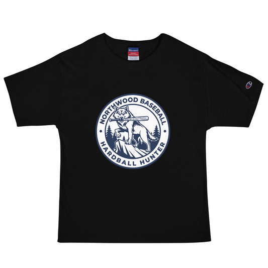 Signature | Champion T-Shirt | Northwood High School Baseball | Badge Logo