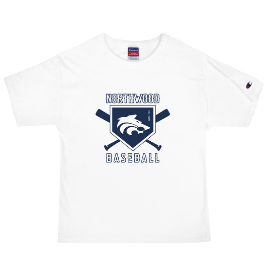 Signature | Champion T-Shirt | Northwood High School Baseball | Emblem Logo
