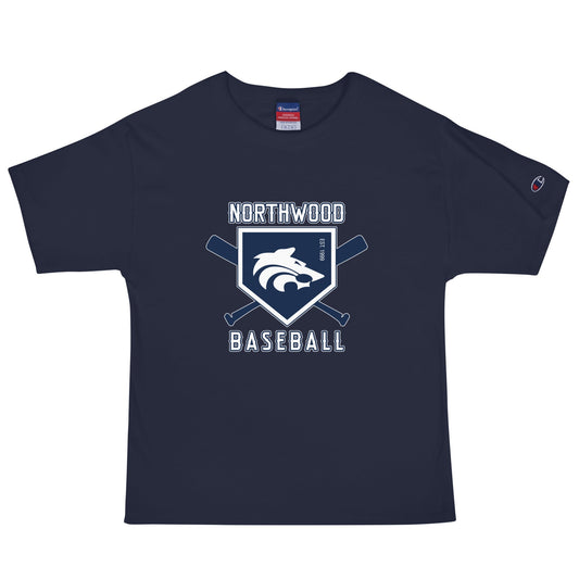 Signature | Champion T-Shirt | Northwood High School Baseball | Emblem Logo