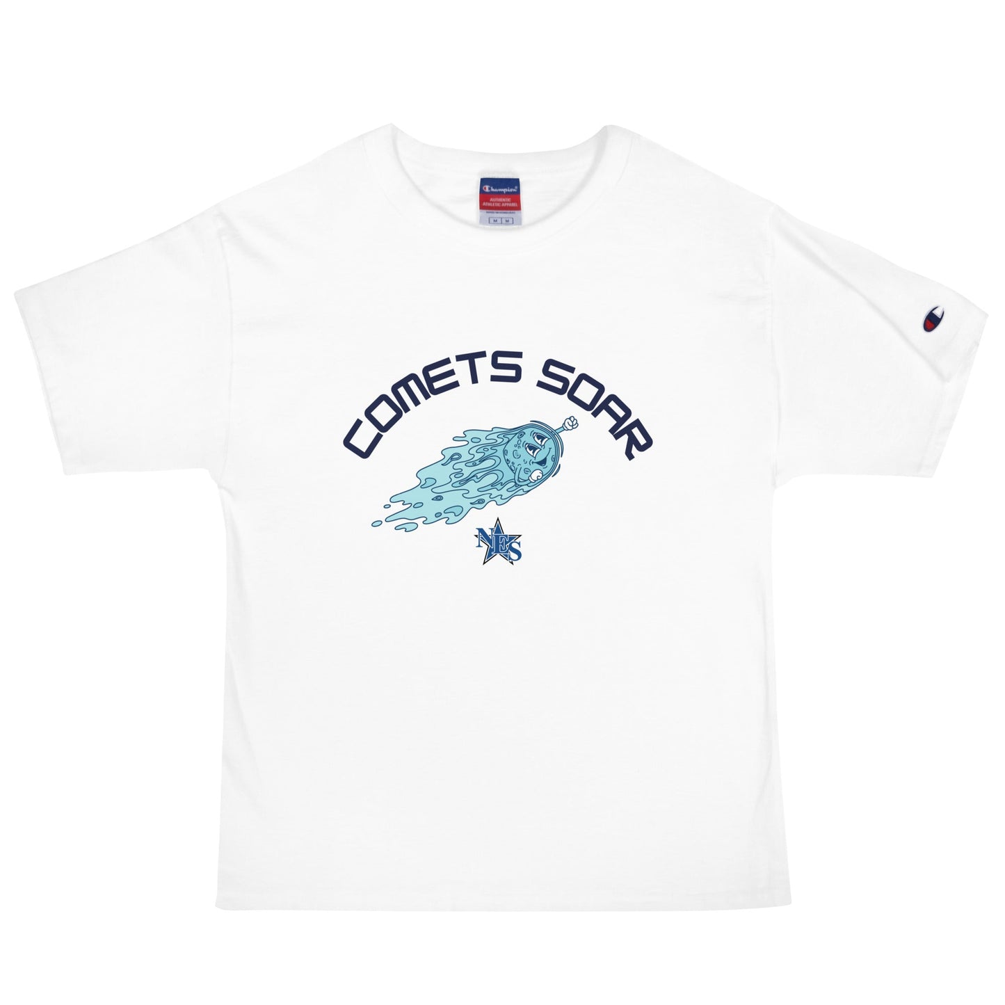 Signature | Champion T-Shirt | Norton Elementary School | Comets Soar Logo