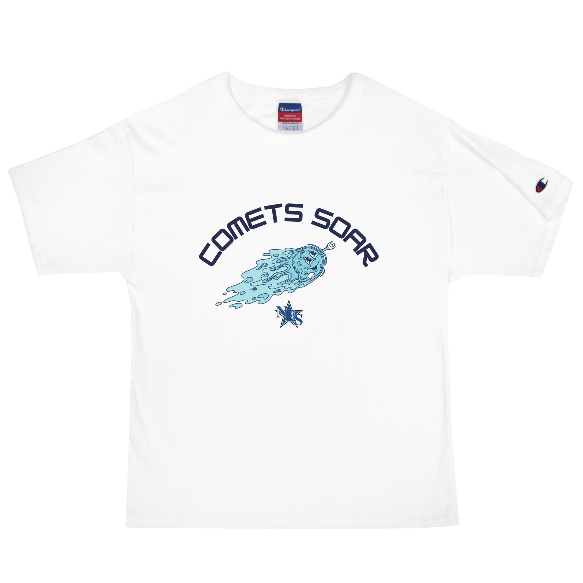 Signature | Champion T-Shirt | Norton Elementary School | Comets Soar Logo