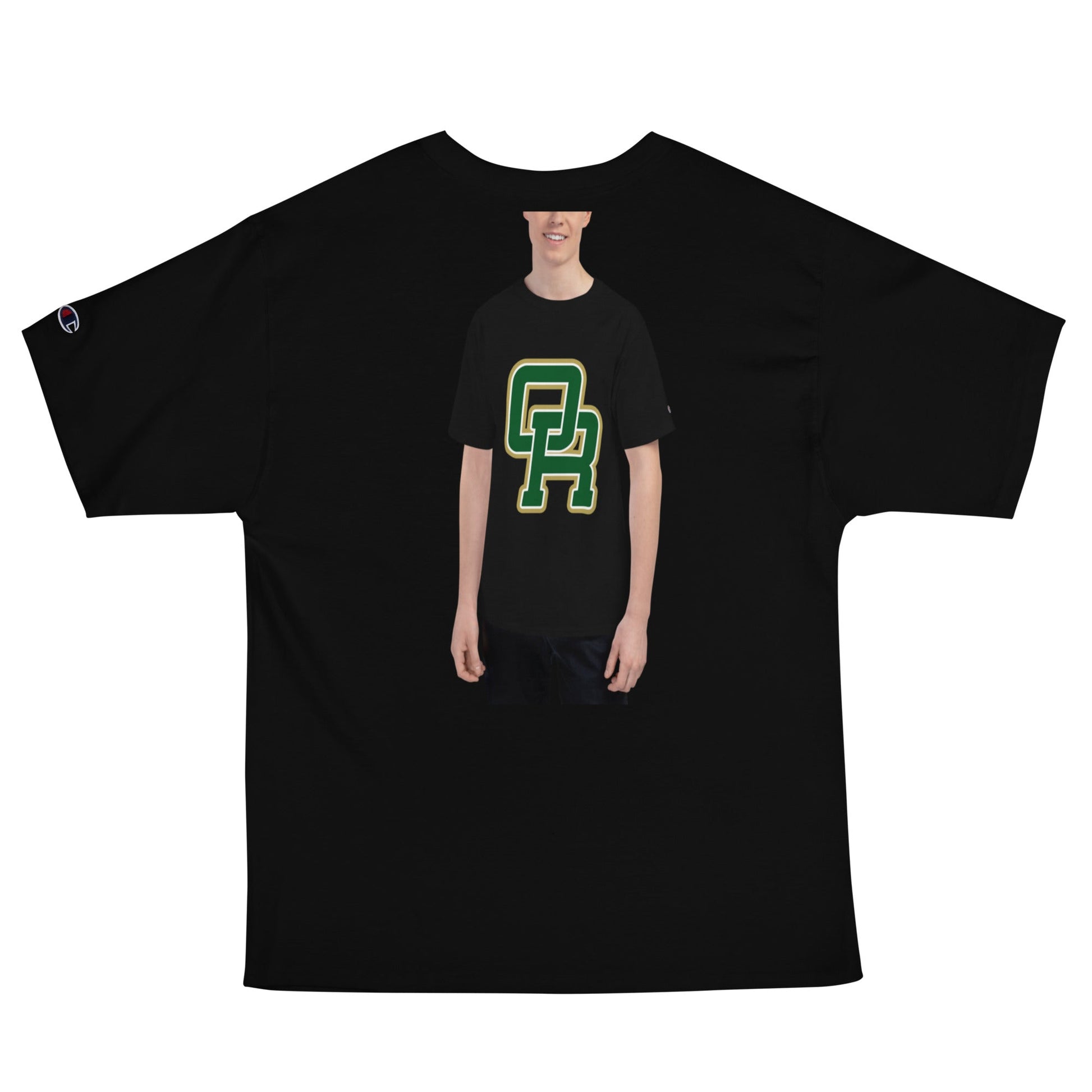 Signature | Champion T-Shirt | Oakridge Flag Football | Varsity Interlock Logo