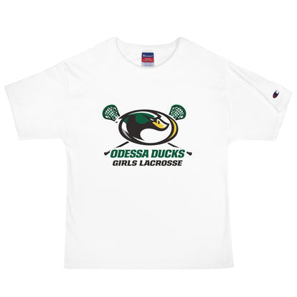 Signature | Champion T-Shirt | Odessa Girls Lacrosse | Duck Sticks Logo