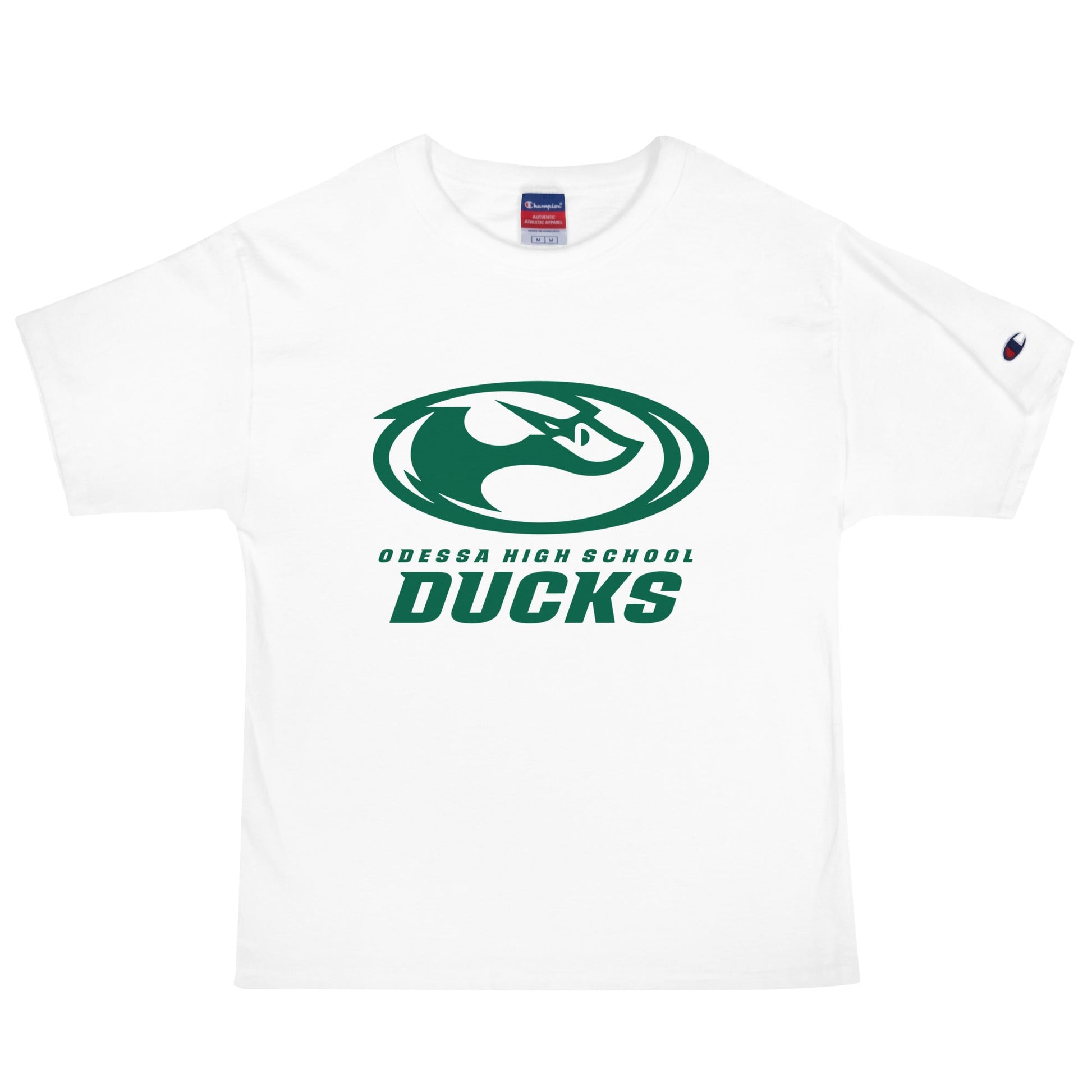 Signature | Champion T-Shirt | Odessa Girls Lacrosse | Ducks Green Logo