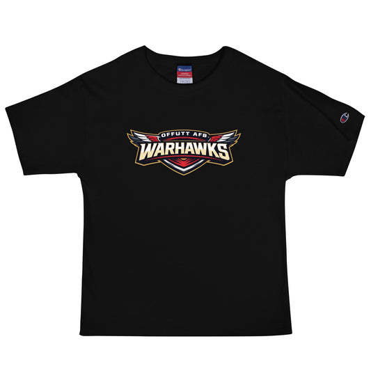 Signature | Champion T-Shirt | Offutt AFB Warhawks | Mark Logo