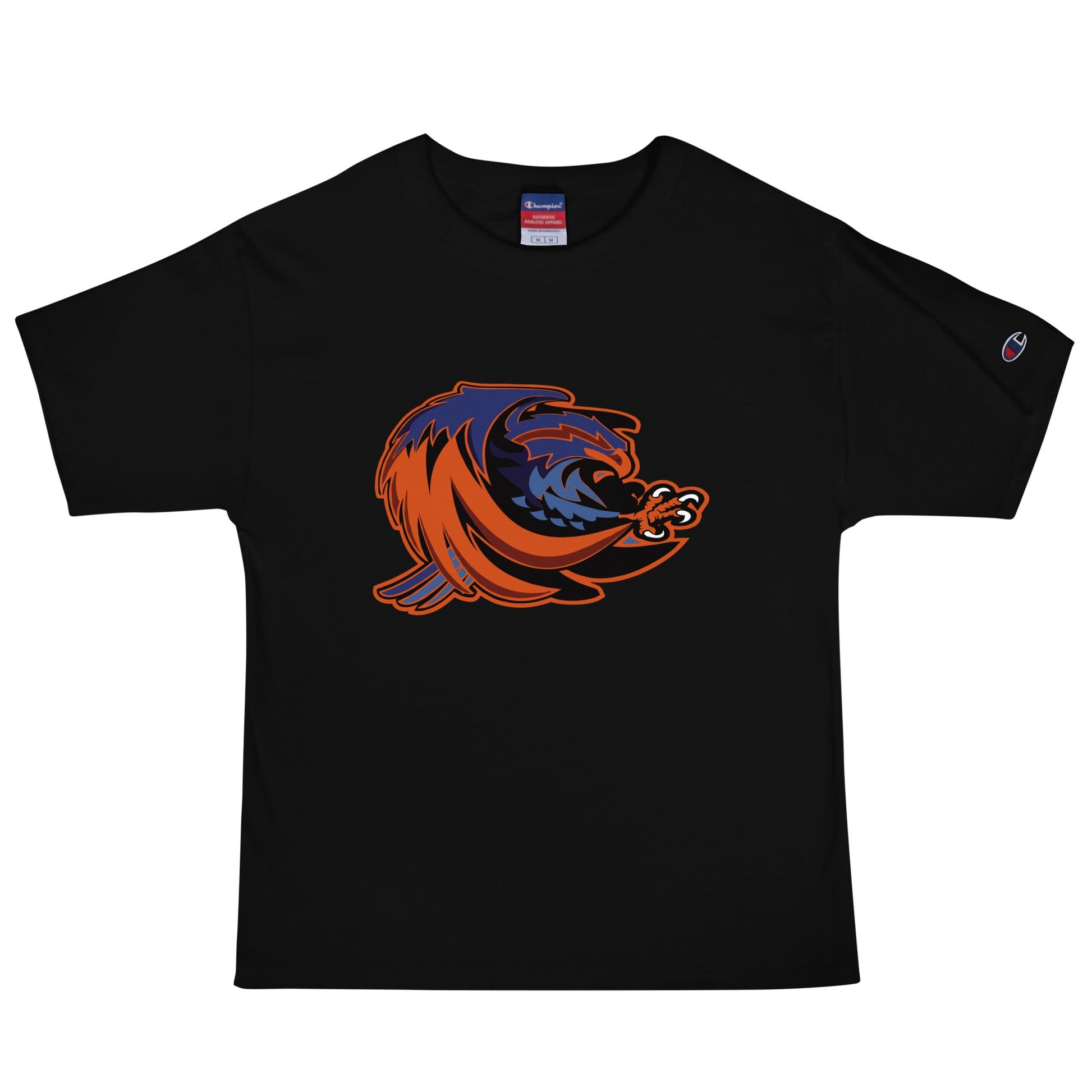 Signature | Champion T-Shirt | Offutt AFB Warhawks | Mascot Logo