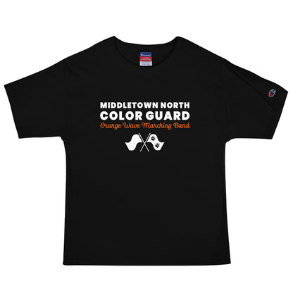 Signature | Champion T-Shirt | Orange Wave Marching Band | Modern Script Logo