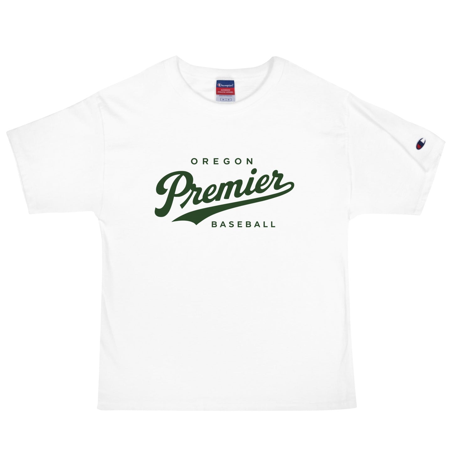 Signature | Champion T-Shirt | Oregon Premier Baseball | Premier Logo