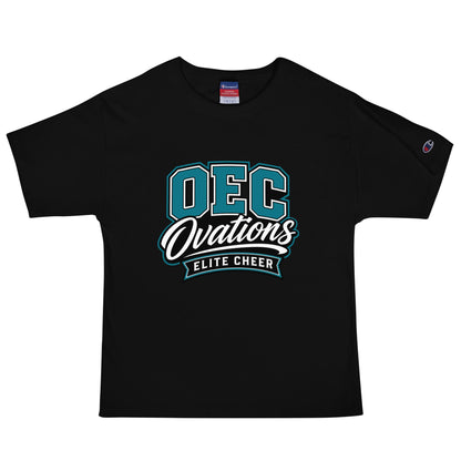 Signature | Champion T-Shirt | Ovations Elite Cheer | Crest Logo